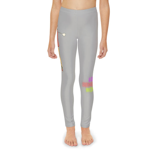 Youth Full-Length Leggings: Golf Lite Grey