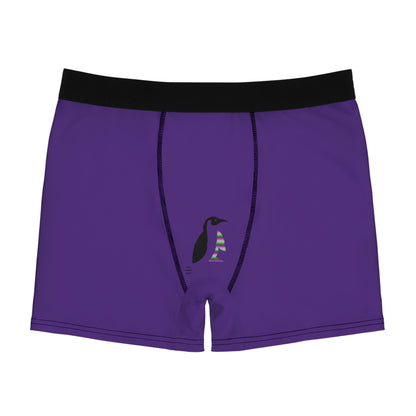 Men's Boxer Briefs: Writing Purple