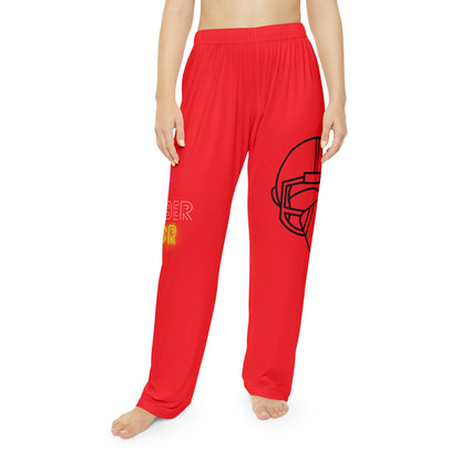 Women's Pajama Pants: Football Red