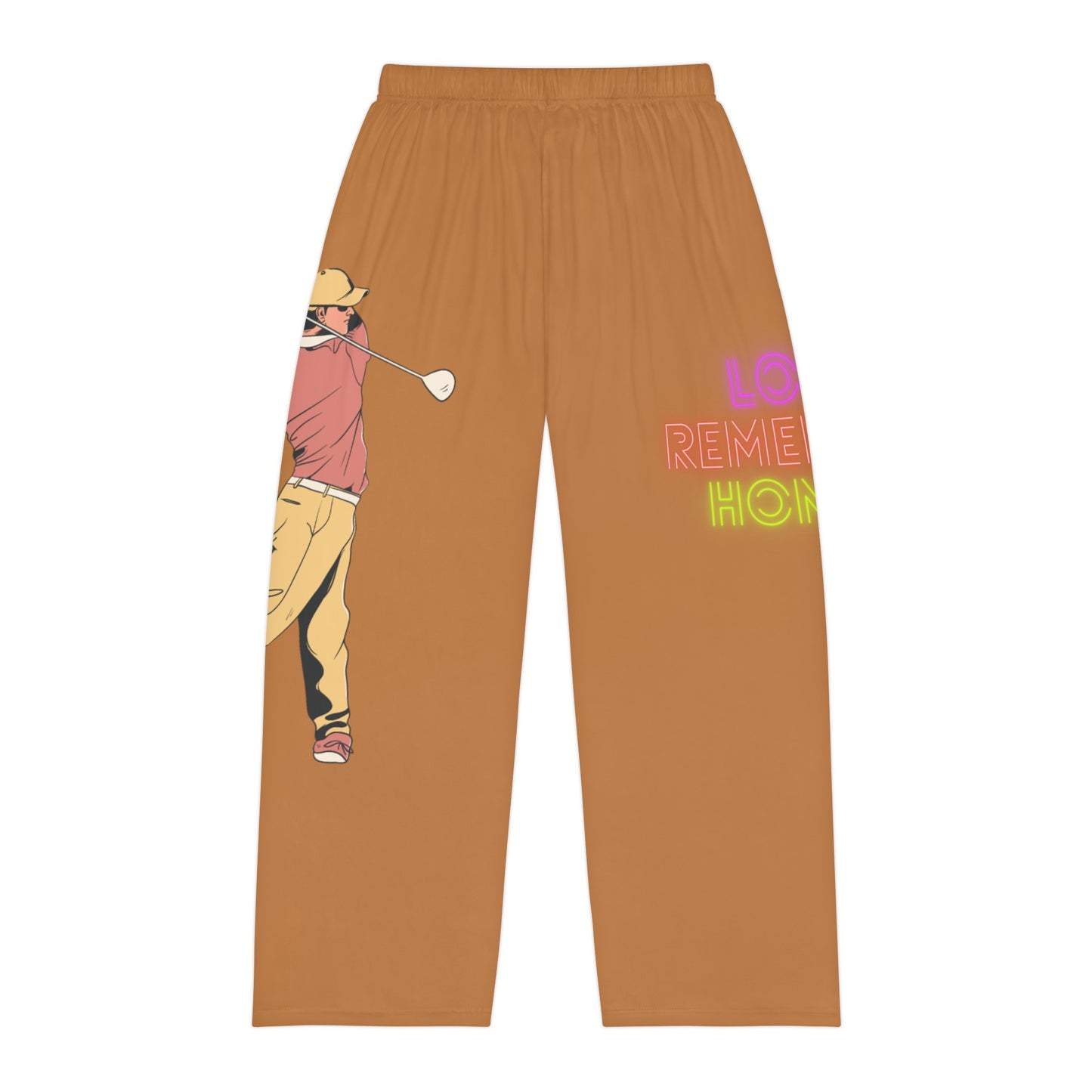 Men's Pajama Pants: Golf Lite Brown