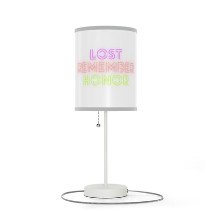 Lamp on a Stand, US|CA plug: Weightlifting White