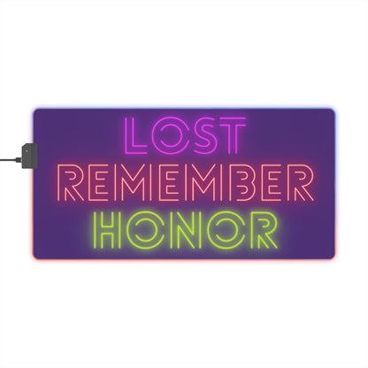 LED Gaming Mouse Pad: Lost Remember Honor Purple