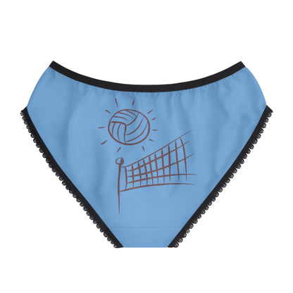 Women's Briefs: Volleyball Lite Blue