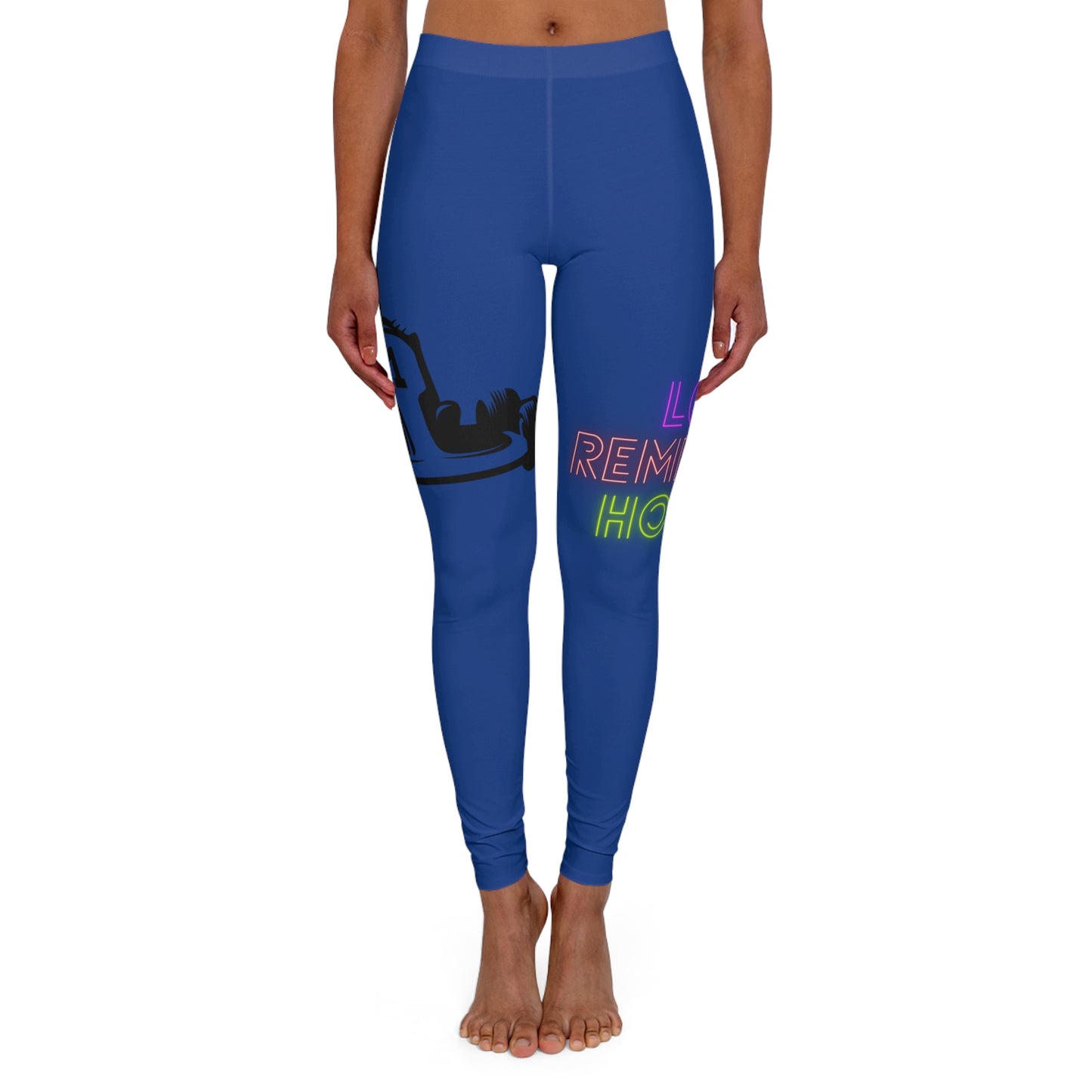 Women's Spandex Leggings: Racing Dark Blue