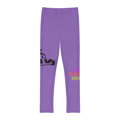 Youth Full-Length Leggings: Racing Lite Purple