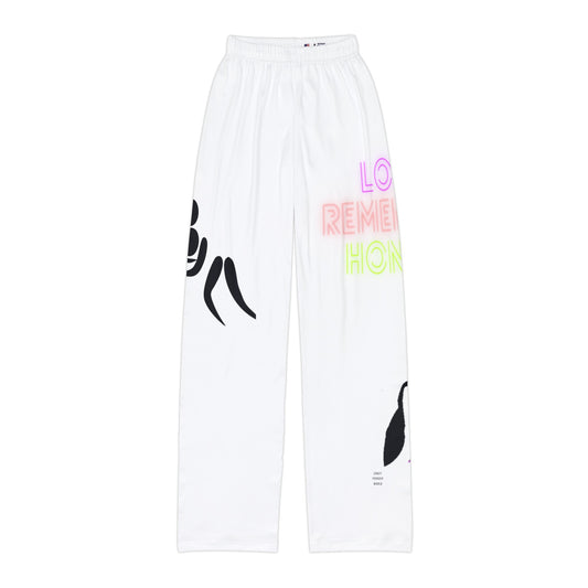 Kids Pajama Pants: Wrestling White