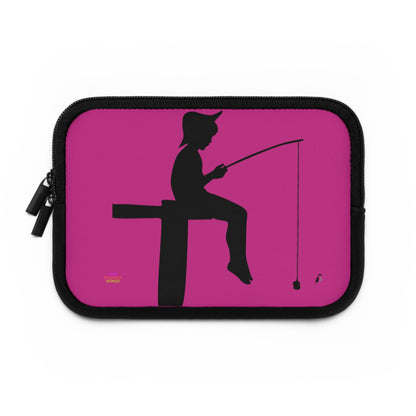 Laptop Sleeve: Fishing Pink