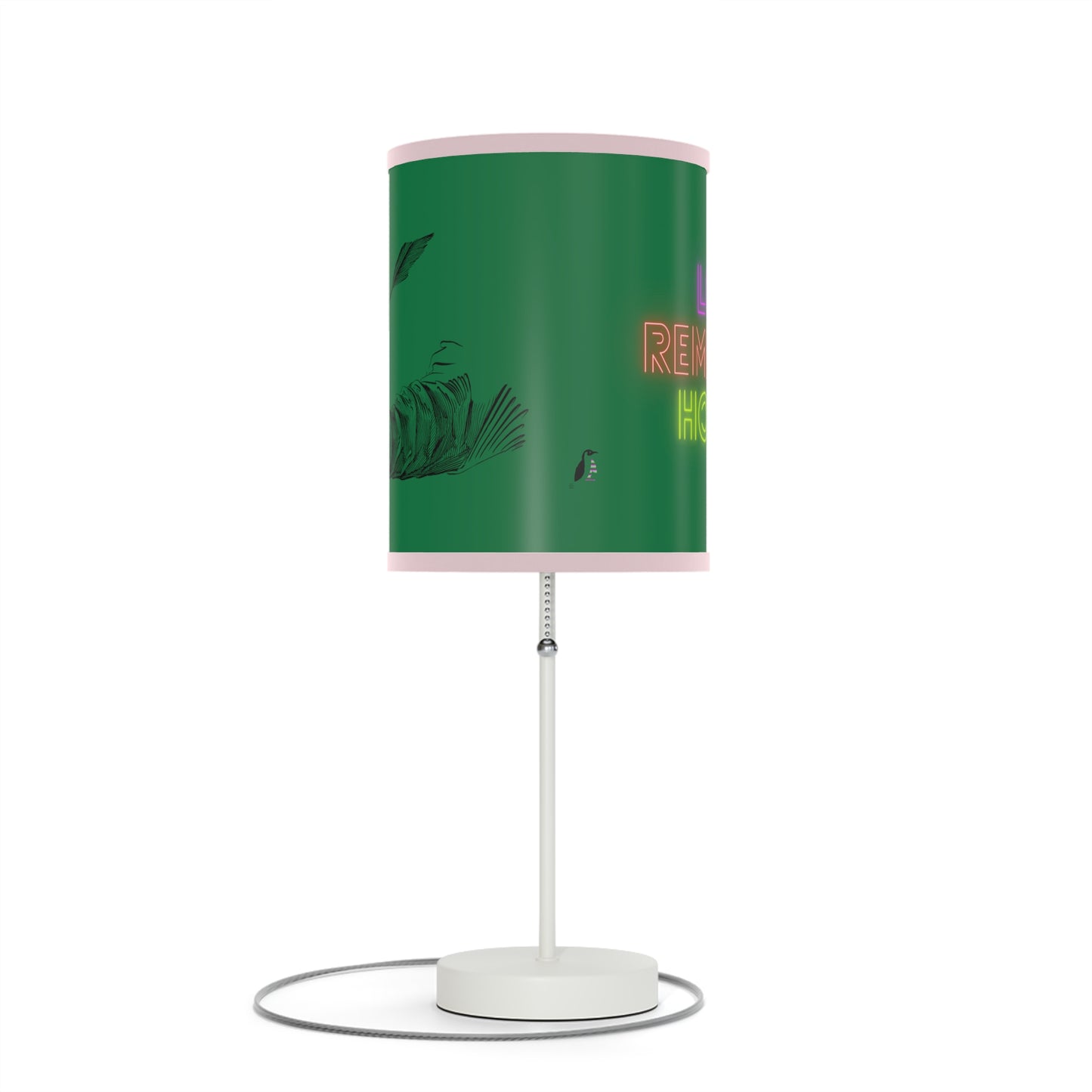 Lamp on a Stand, US|CA plug: Writing Dark Green