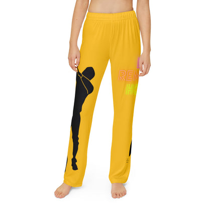 Kids Pajama Pants: Dance Yellow