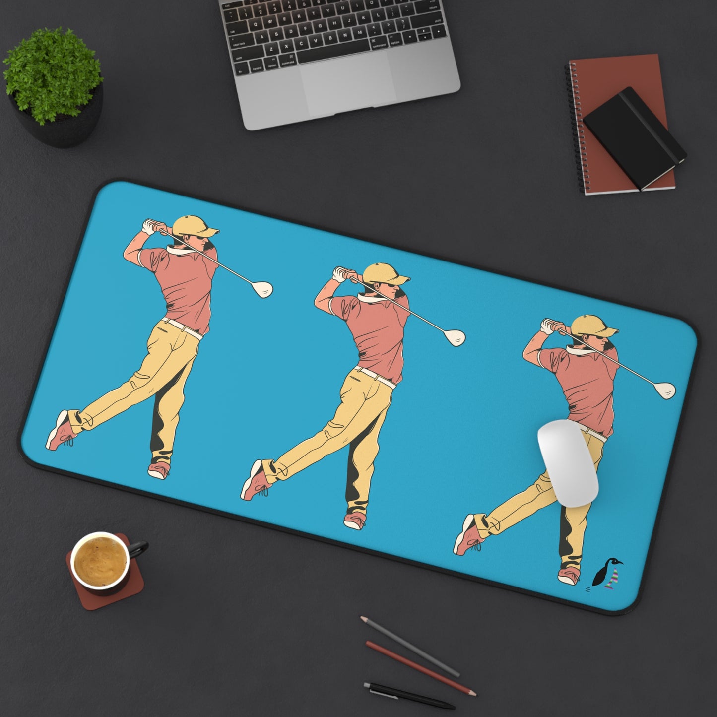 Desk Mat: Golf Turquoise