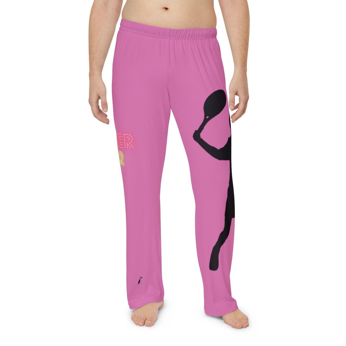 Men's Pajama Pants: Tennis Lite Pink