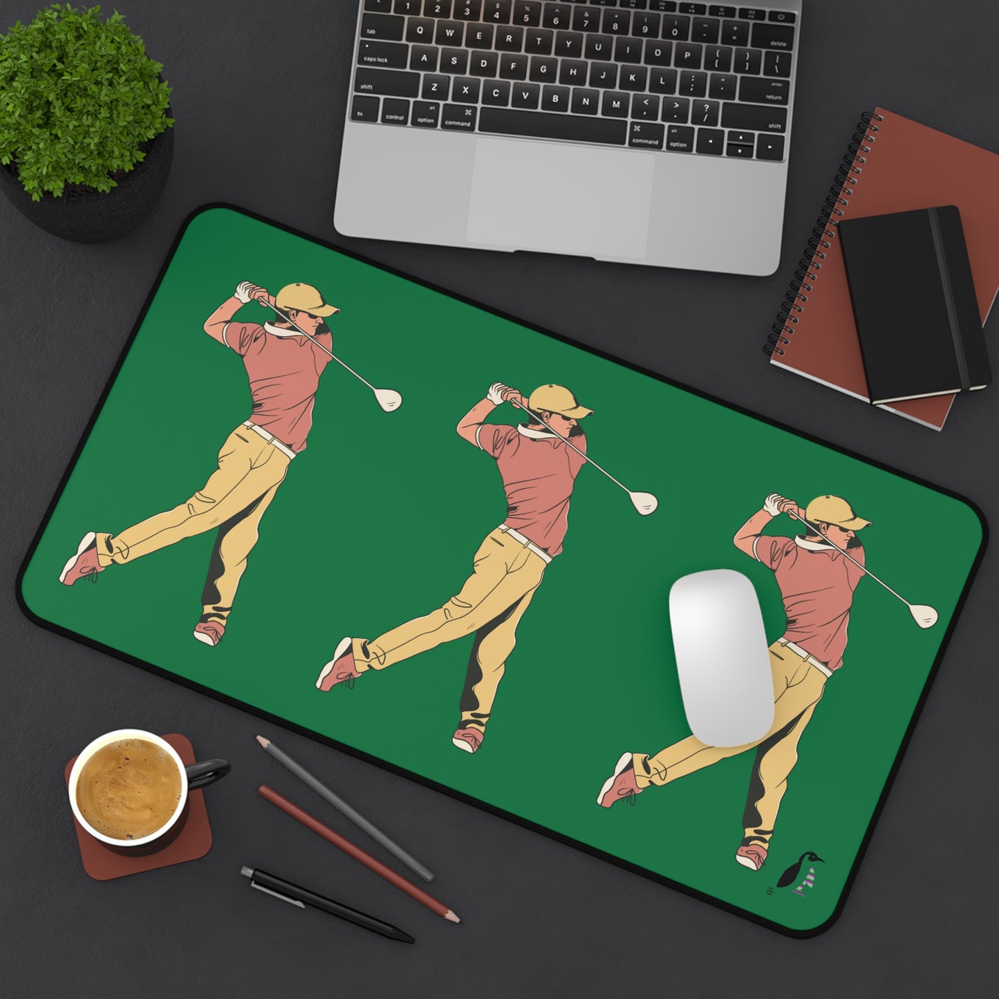 Desk Mat: Golf Dark Green