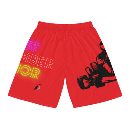 Basketball Shorts: Racing Red