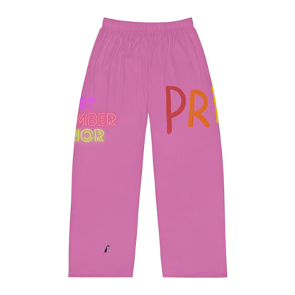 Men's Pajama Pants: LGBTQ Pride Lite Pink