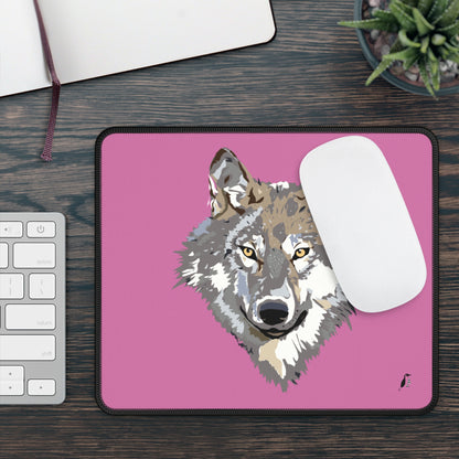 Gaming Mouse Pad: Wolves Lite Pink