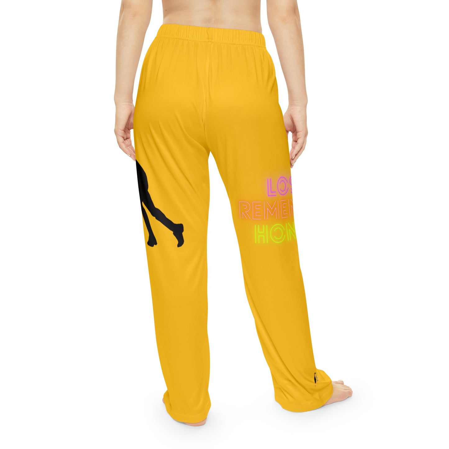 Pambabaeng Pajama Pantalon: Hockey Yellow