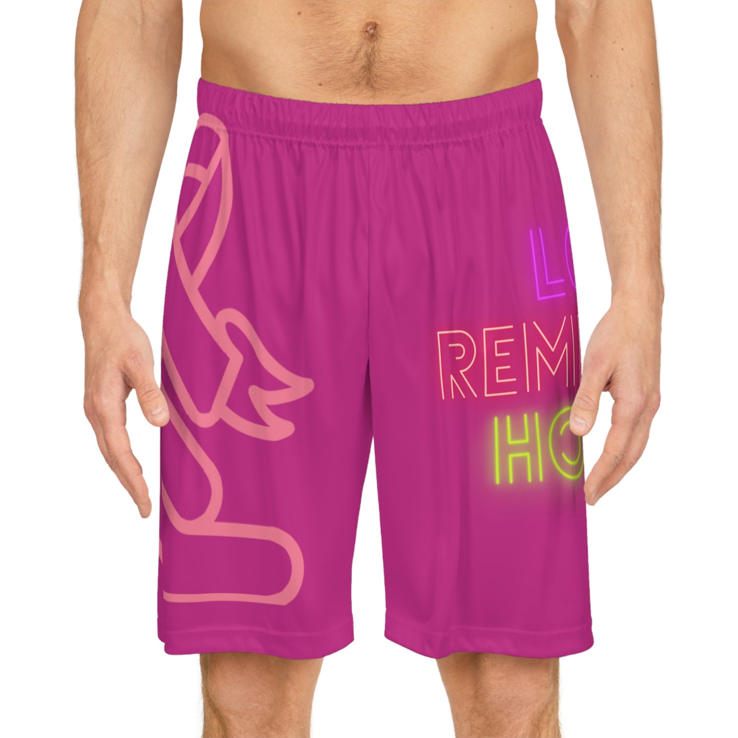 Basketball Shorts: Fight Cancer Pink