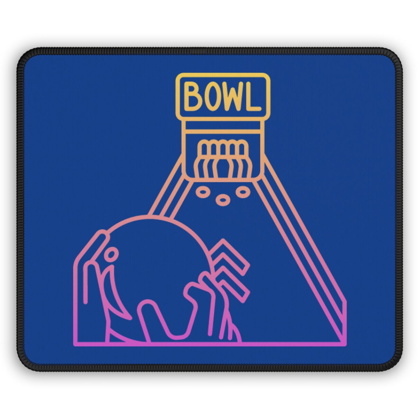 Gaming Mouse Pad: Bowling Dark Blue