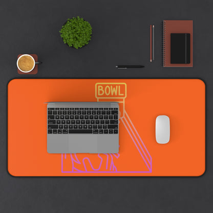 Desk Mat: Bowling Orange