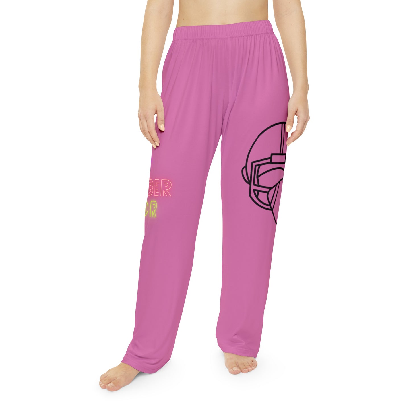 Women's Pajama Pants: Football Lite Pink