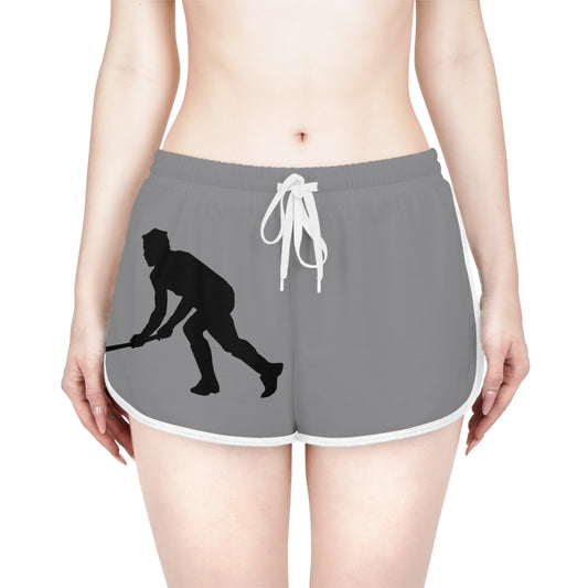 Women's Relaxed Shorts: Hockey Grey