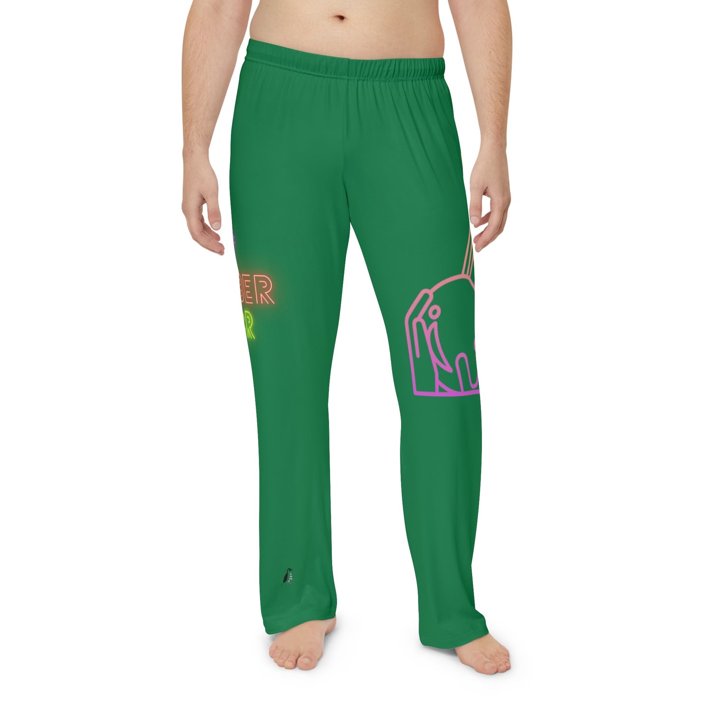 Men's Pajama Pants: Bowling Dark Green