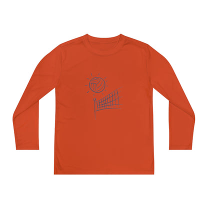 Youth Long Sleeve Competitor Tee: Volleyball