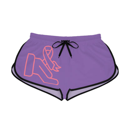 Women's Relaxed Shorts: Fight Cancer Lite Purple