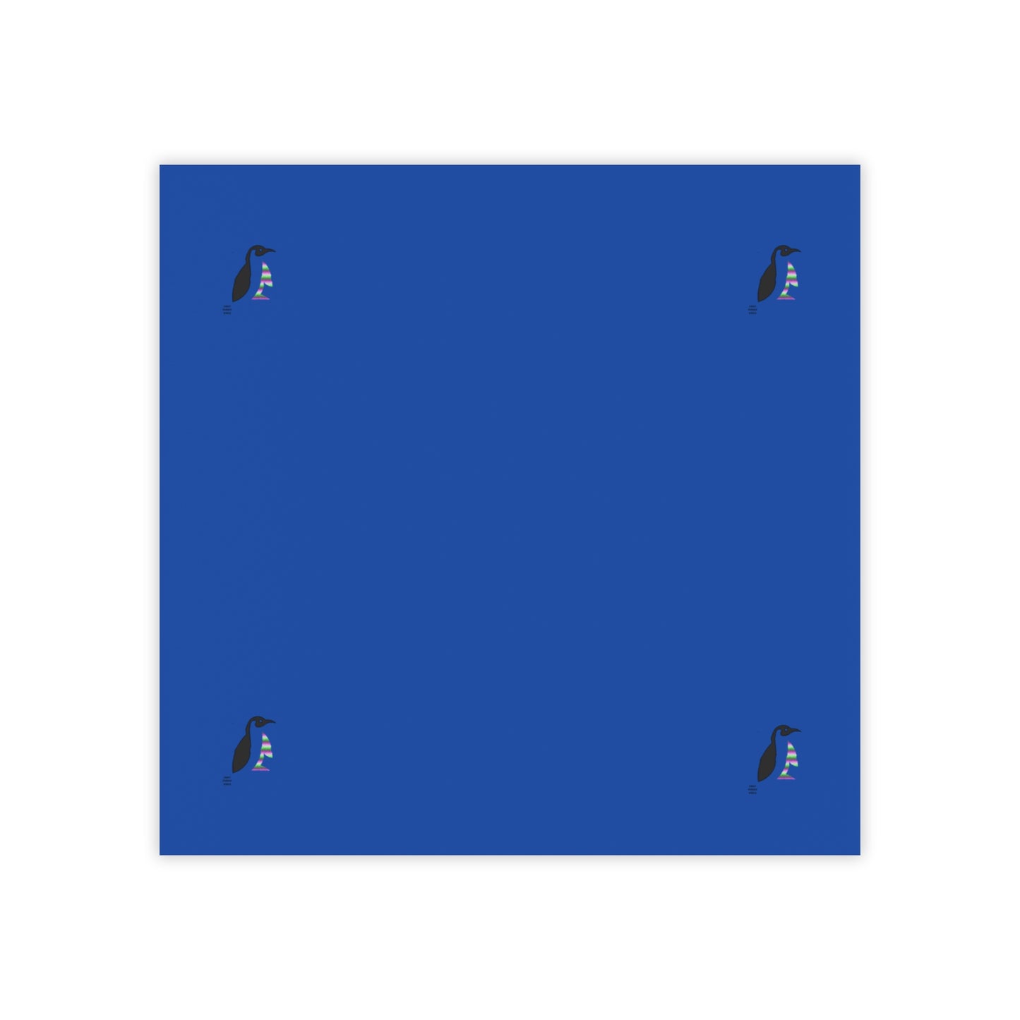 Post-it® Note Pads: Crazy Penguin World Logo Dark Blue