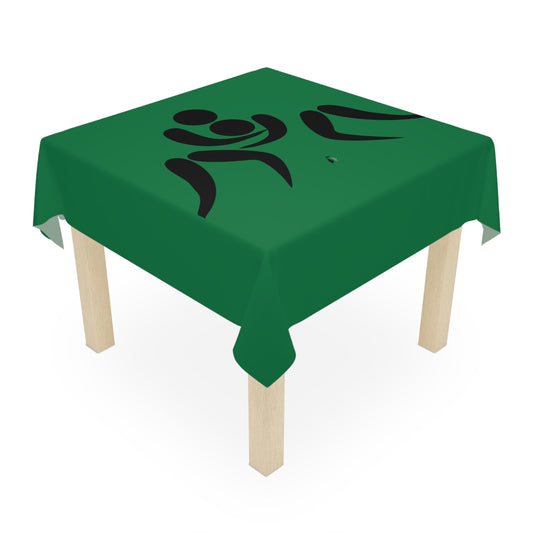 Tablecloth: Wrestling Dark Green