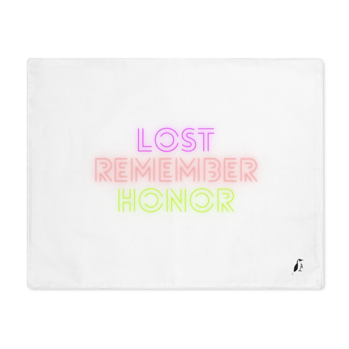 Placemat, 1pc: Lost Remember Honor White