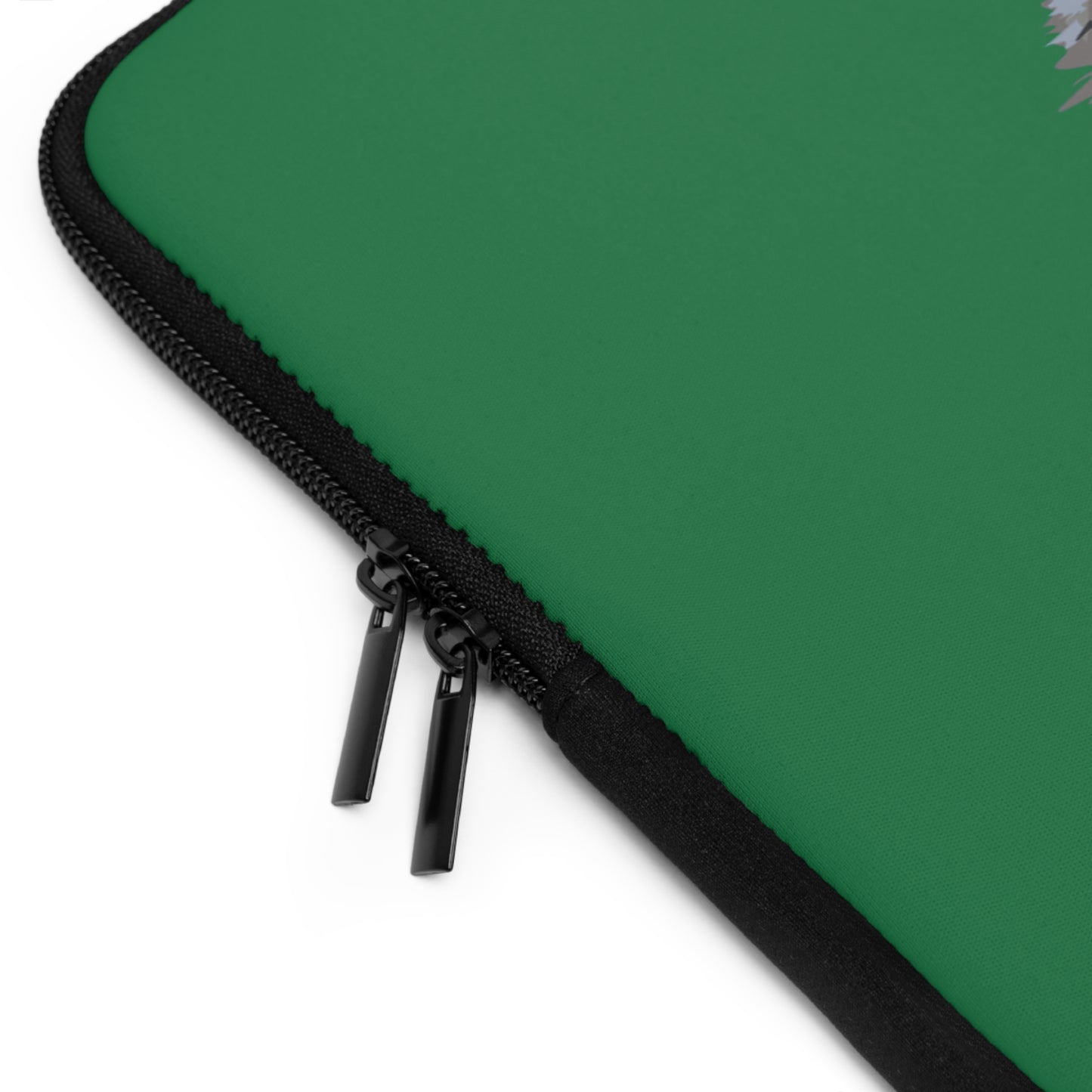 Laptop Sleeve: Wolves Dark Green