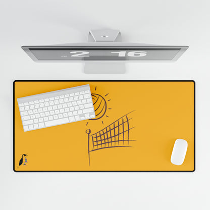 Desk Mats: Volleyball Yellow
