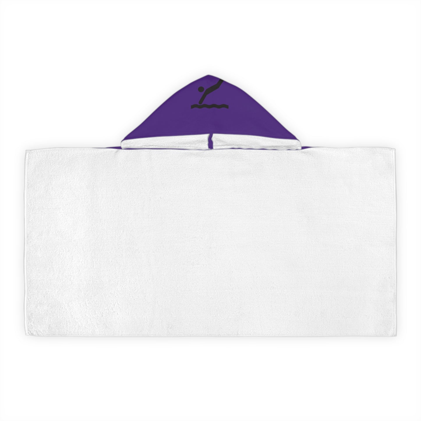 Youth Hooded Towel: Dragons Purple