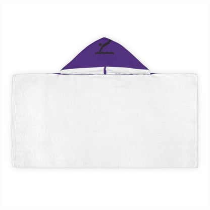 Youth Hooded Towel: Dragons Purple