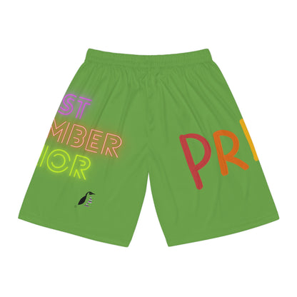 Basketball Shorts: LGBTQ Pride Green