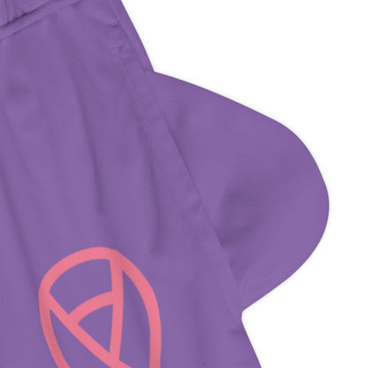 Basketball Rib Shorts: Fight Cancer Lite Purple