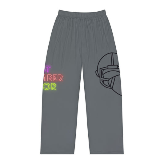 Pambabaeng Pajama Pants: Football Dark Grey 