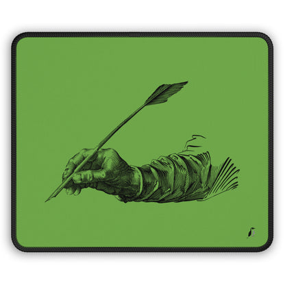 Gaming Mouse Pad: Writing Green