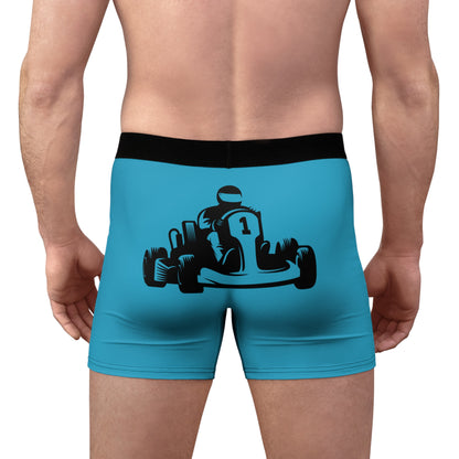 Men's Boxer Briefs: Racing Turquoise