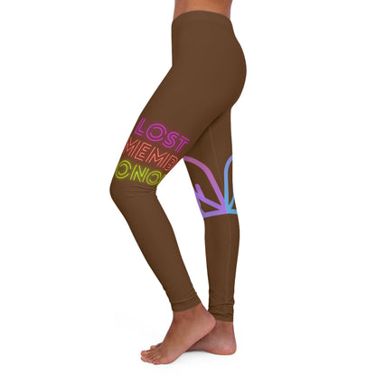 Women's Spandex Leggings: Gaming Brown