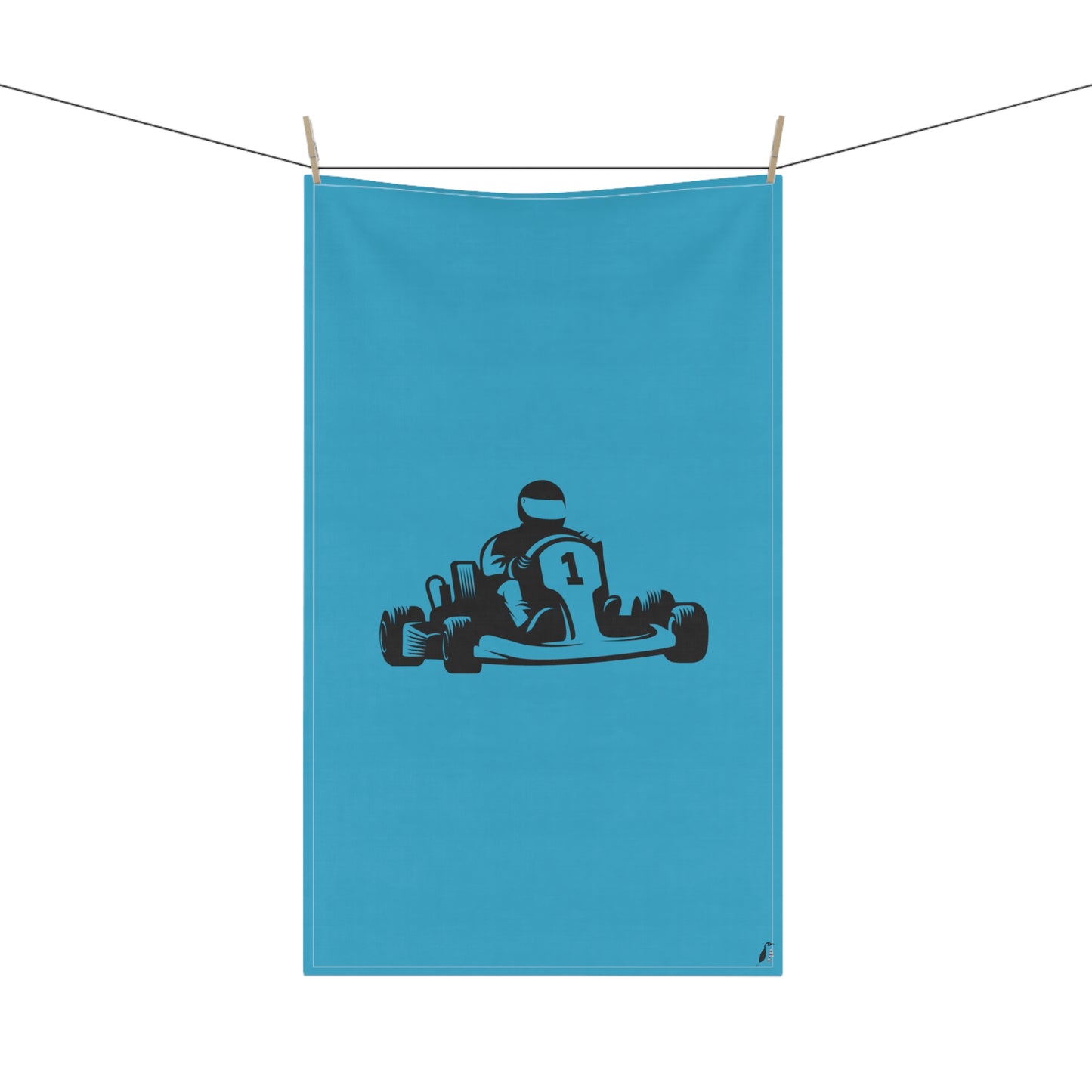 Kitchen Towel: Racing Turquoise
