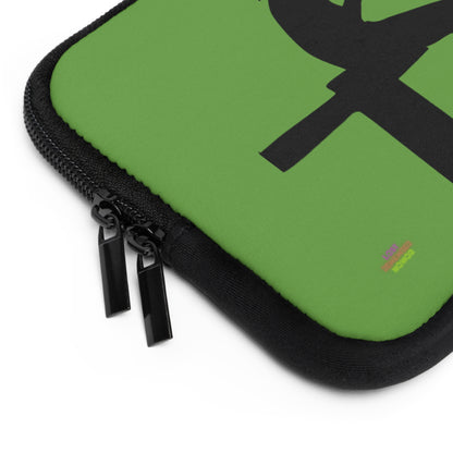 Laptop Sleeve: Fishing Green