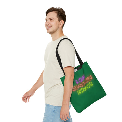 Tote Bag: Lost Remember Honor Dark Green