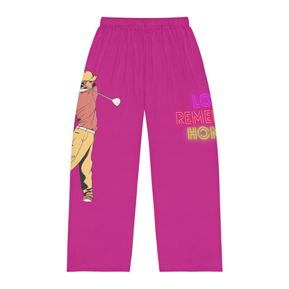 Men's Pajama Pants: Golf Pink