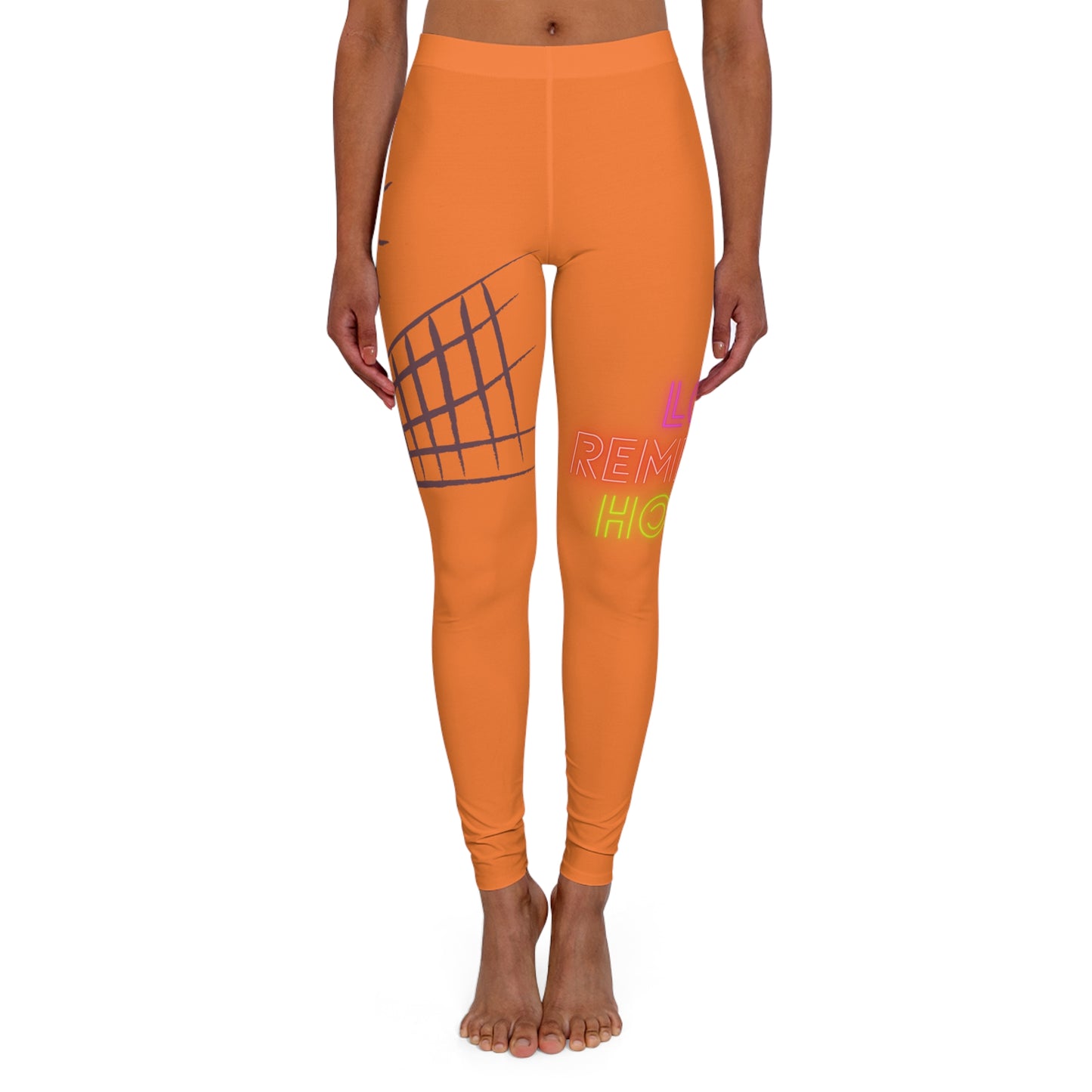 Women's Spandex Leggings: Volleyball Crusta