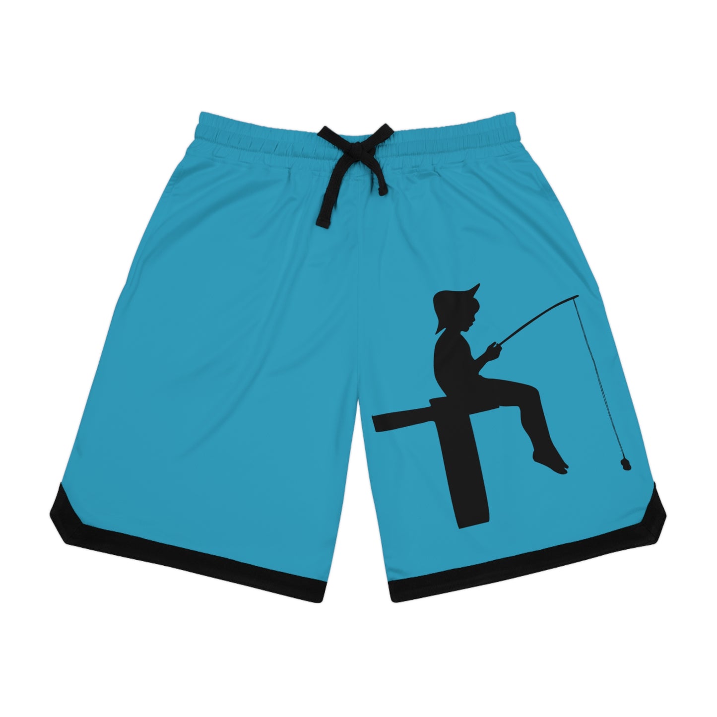 Basketball Rib Shorts: Fishing Turquoise