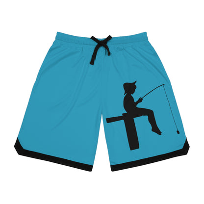 Basketball Rib Shorts: Fishing Turquoise