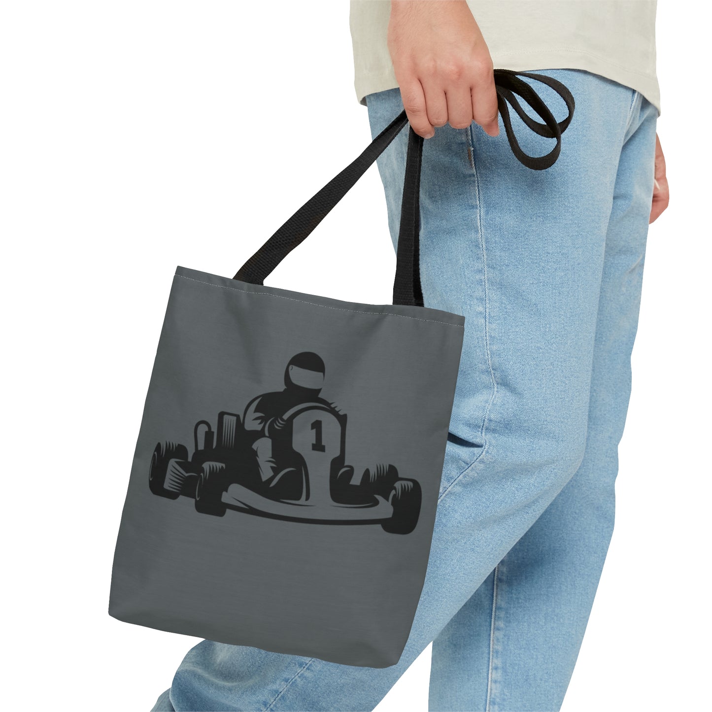 Tote Bag: Racing Dark Grey