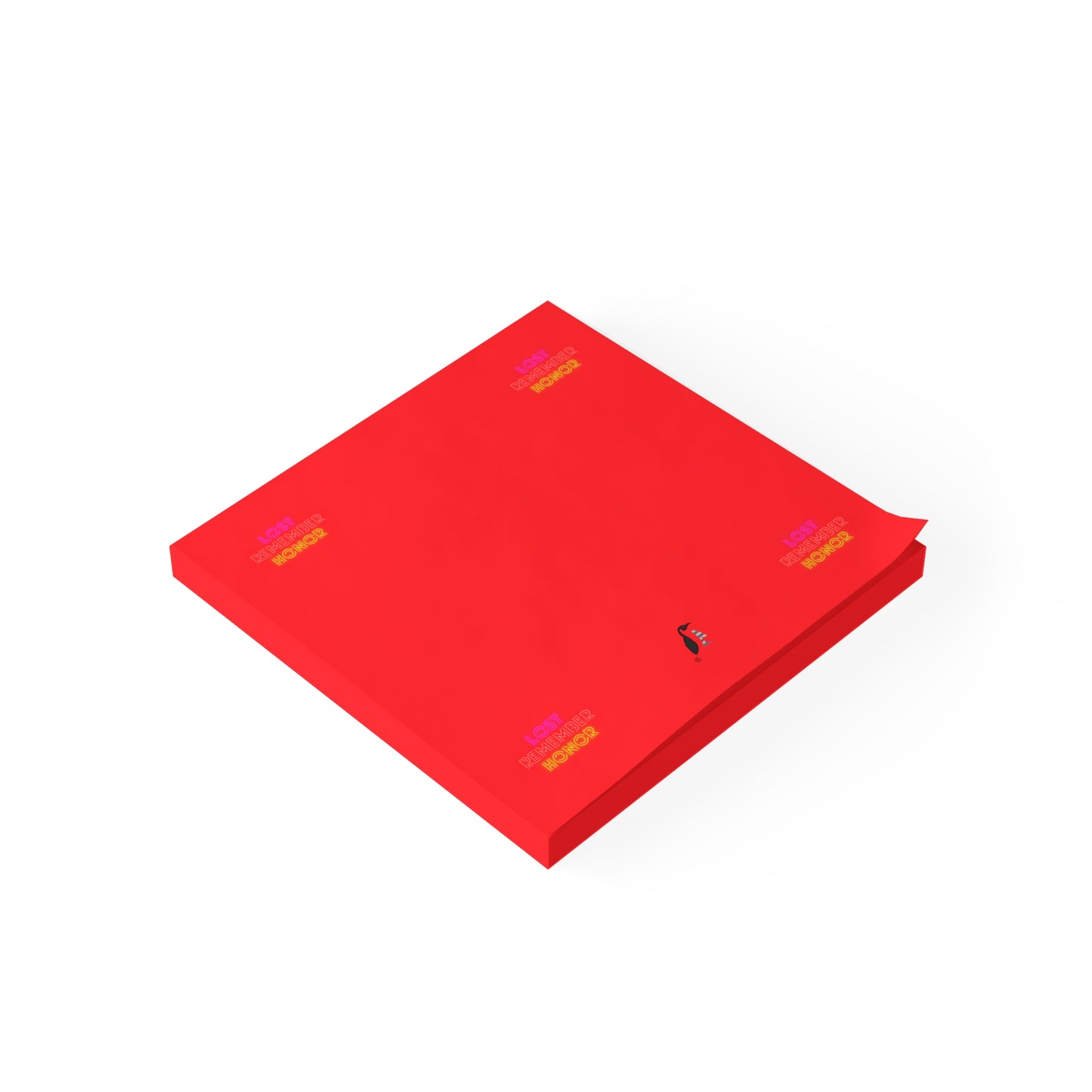 Post-it® Note Pads: Lost Remember Honor Red